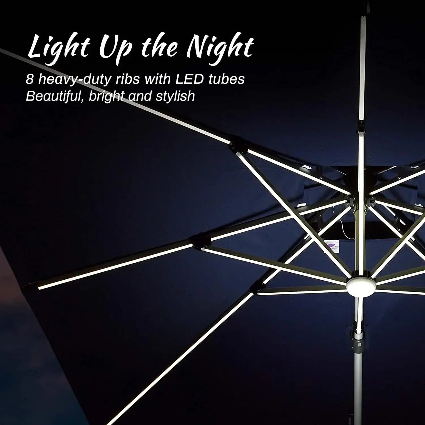 ☀️SunLite™ Solar Umbrella with LED Lights